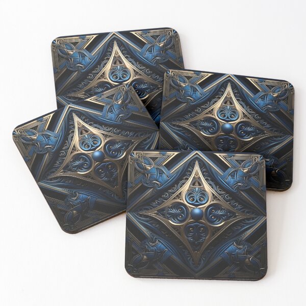 Item preview, Interwoven metal abstract print designed and sold by dcrc.