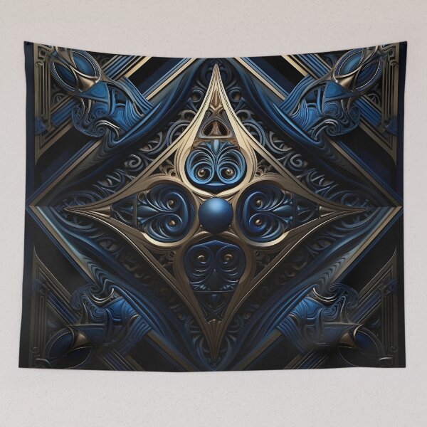 Item preview, Interwoven metal abstract print designed and sold by dcrc.