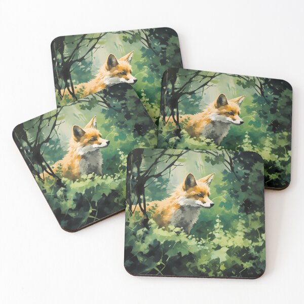Item preview, Beautiful and adorable cute orange forest fox animal in nature artwork designed and sold by NBSStore.