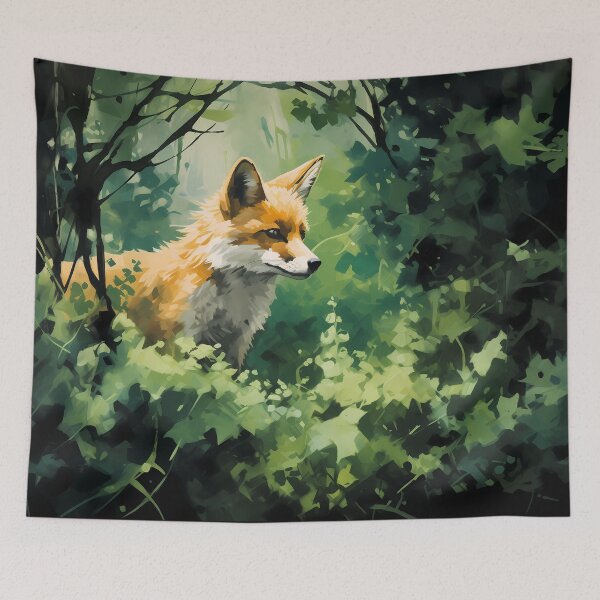 Item preview, Beautiful and adorable cute orange forest fox animal in nature artwork designed and sold by NBSStore.