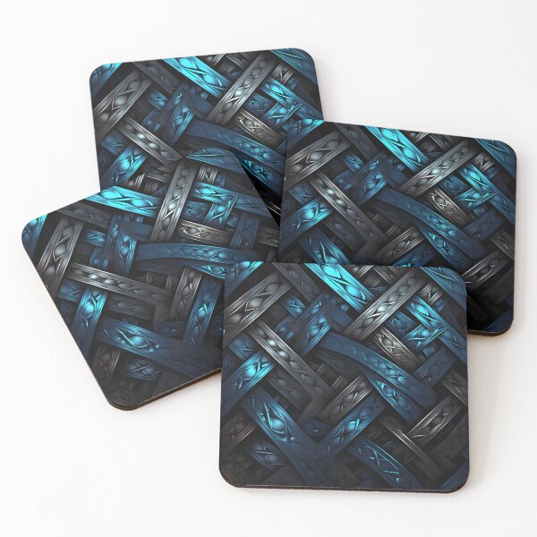 Item preview, Interwoven metal abstract print designed and sold by dcrc.