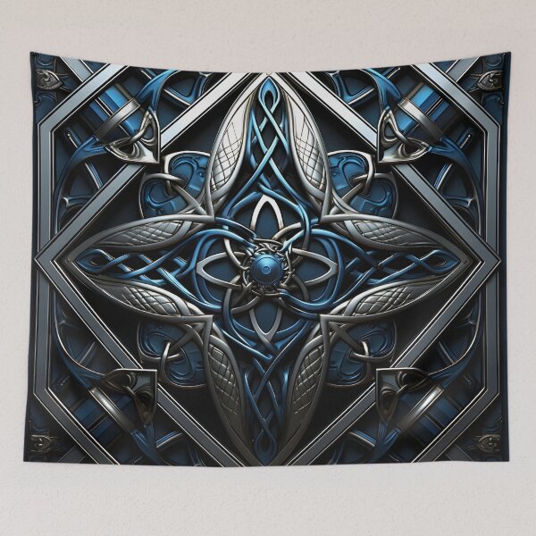 Item preview, Interwoven metal abstract print designed and sold by dcrc.