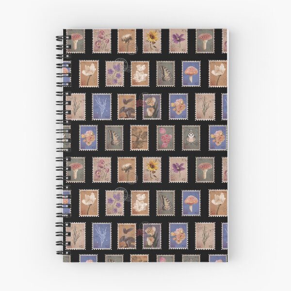 Item preview, Nature Vintage Postage Stamps Collage Pattern designed and sold by GraysonPrints.
