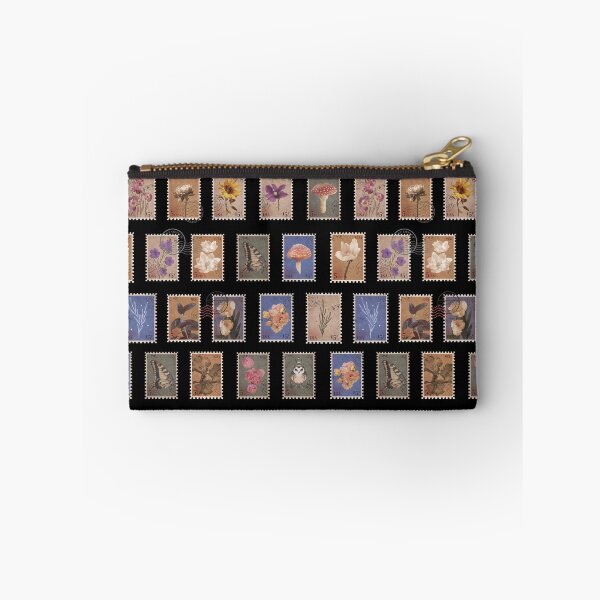 Item preview, Nature Vintage Postage Stamps Collage Pattern designed and sold by GraysonPrints.