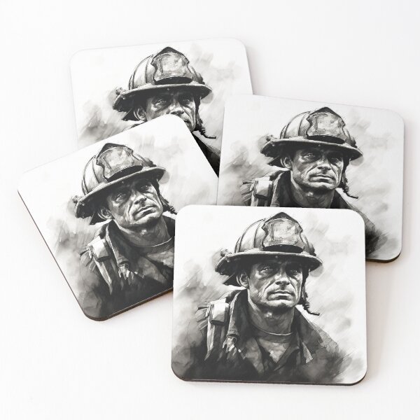 Item preview, Fireman Retro Classic Art designed and sold by redstar19.