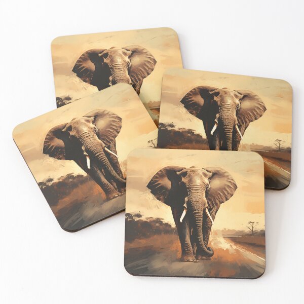 Item preview, Beautiful majestic and lovely large or big safari wildlife elephant artwork designed and sold by NBSStore.