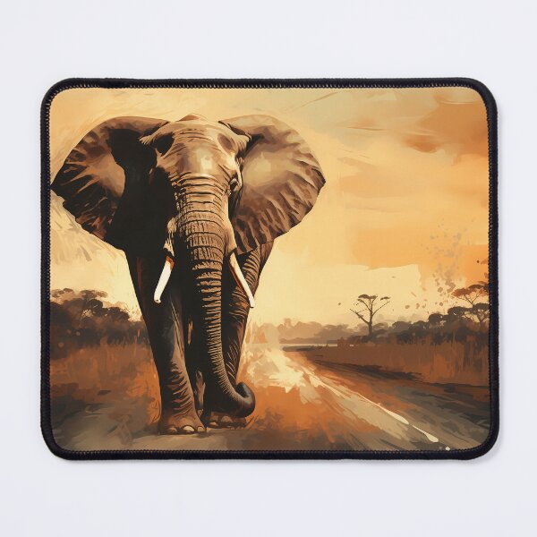 Item preview, Beautiful majestic and lovely large or big safari wildlife elephant artwork designed and sold by NBSStore.