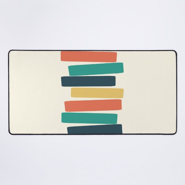 Item preview, Mid Century Modern Atomic Stacked Blocks Cream designed and sold by trdstudio.