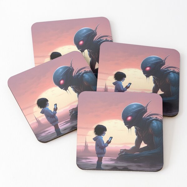 Item preview, Alien approached by a children designed and sold by eli-test.