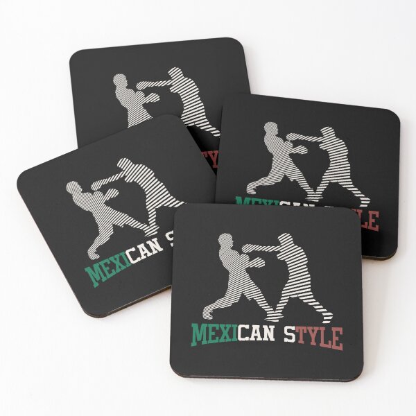 Item preview, Two Boxers Fighting Mexican Style Boxing Mexico Flag Colors designed and sold by alenaz.