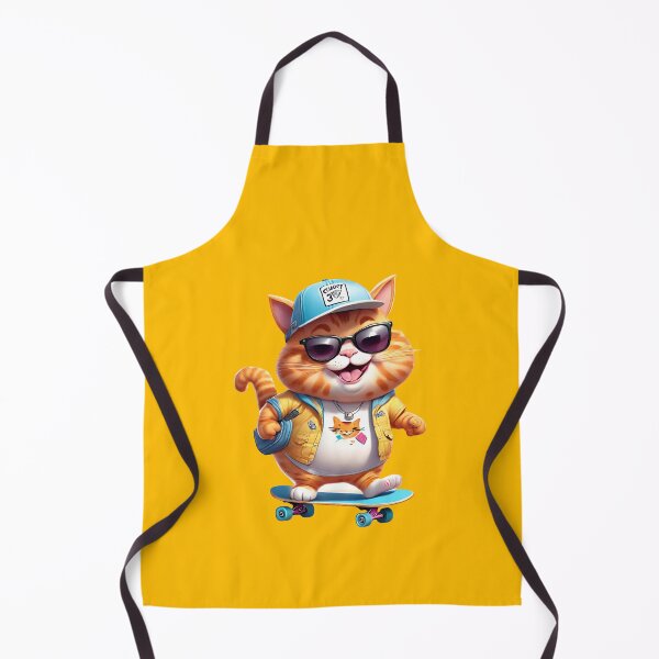 Item preview, Chubby Hip Skateboarder Kitty Cat designed and sold by Keffy.