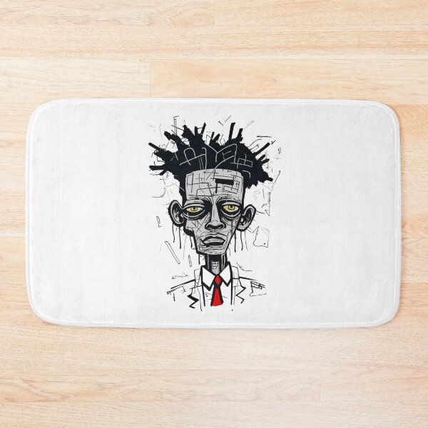 Item preview, Black & White Portrait With a Pop of Red and Yellow designed and sold by ZenEvoke.