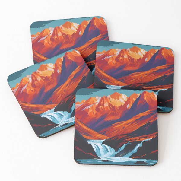 Item preview, Fiery Fjords of New Zealand designed and sold by colorvisionart.