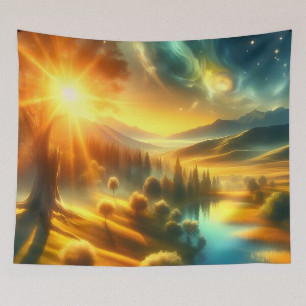 Item preview, Sunlit Tranquility Symphony designed and sold by AI-Only Creations.