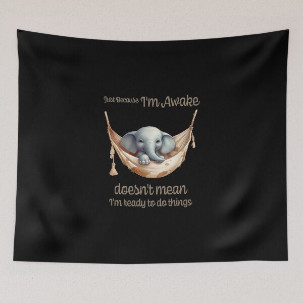 Item preview, Just Because I'm Awake Funny Animals  designed and sold by PavoPlumaA.