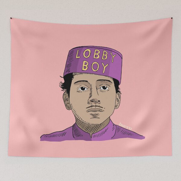 Item preview, Wes Anderson's Lobby Boy Illustration in color II! designed and sold by burrotees.