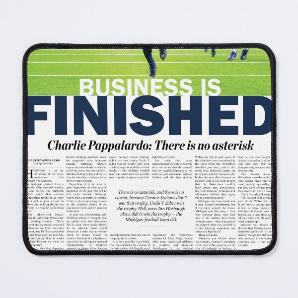 Item preview, The Michigan Daily Back Cover 1/10/24 (Michigan vs. Washington -- National Championship Game) designed and sold by michigan-daily.