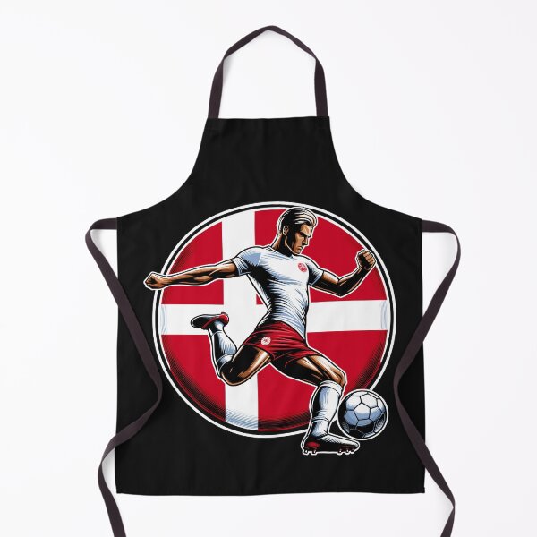 Item preview, Dynamic Denmark Soccer Star in Action - Vector Design designed and sold by SerhiiArt.