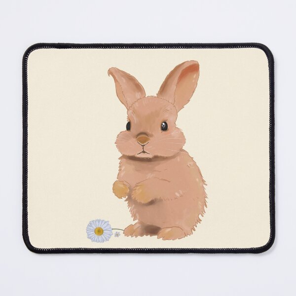 Item preview, A bunny with daisies designed and sold by lydrawingz.