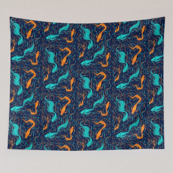 Item preview, Japan Fishes And Waves  designed and sold by PerfectlyWorlds.