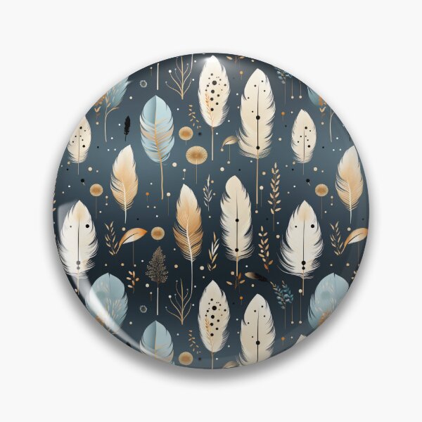 Item preview, Bohemian pattern incorporating bird feathers and dream designed and sold by cozycrafts3.