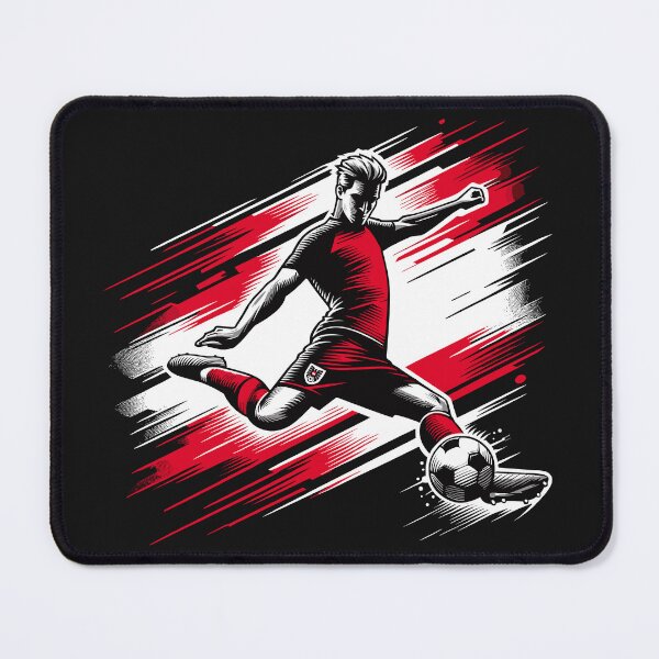 Item preview, Dynamic Austria Soccer Star in Action - Vector Design designed and sold by SerhiiArt.