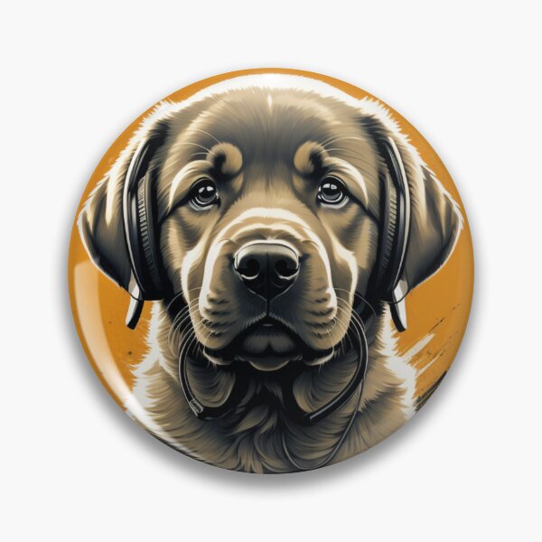 Item preview, "Groovy Labrador: Vibes in Every Beat! ?? ORANGE designed and sold by Lahate.
