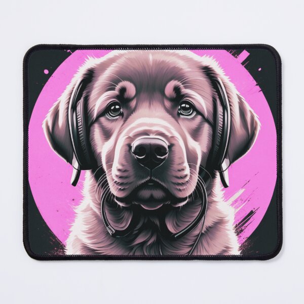 Item preview, "Groovy Labrador: Vibes in Every Beat! ?? PINK designed and sold by Lahate.