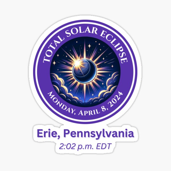 Gear Up for the Total Solar Eclipse 2024! Sticker