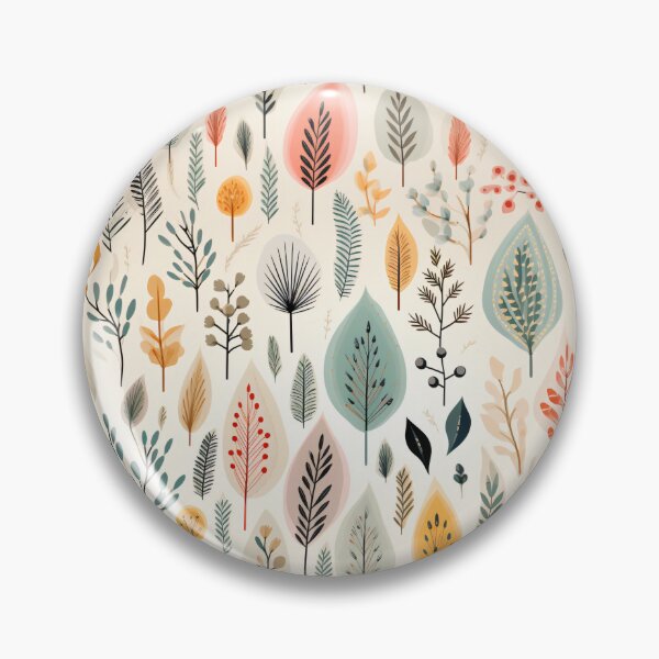 Item preview, Bohemian pattern incorporating a mix of earthy botanical elements designed and sold by cozycrafts3.