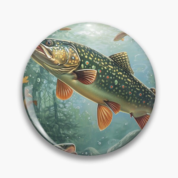 Item preview, Brook Trout in a Beautiful Stream designed and sold by fishindecals.