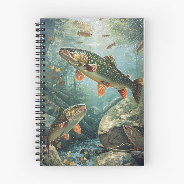 Item preview, Brook Trout in a Beautiful Stream designed and sold by fishindecals.