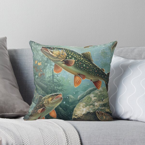 Item preview, Brook Trout in a Beautiful Stream designed and sold by fishindecals.