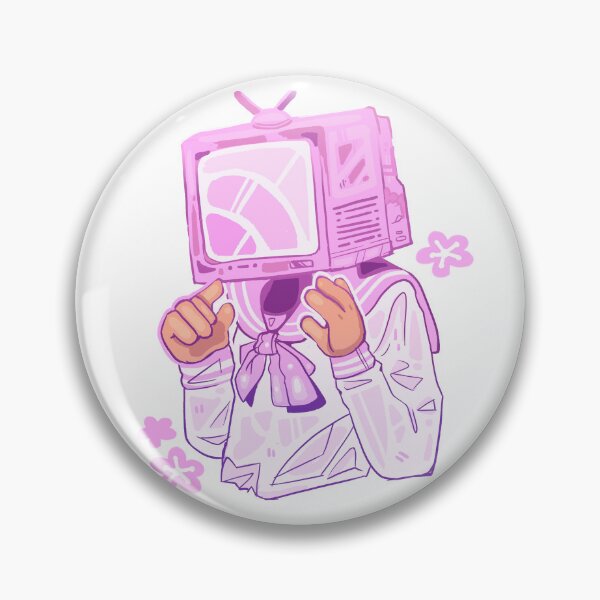 Item preview, Pink TV Head designed and sold by Mossysplashart.