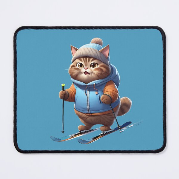 Item preview, Chubby Skier Kitty Cat designed and sold by Keffy.
