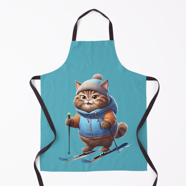 Item preview, Chubby Skier Kitty Cat designed and sold by Keffy.