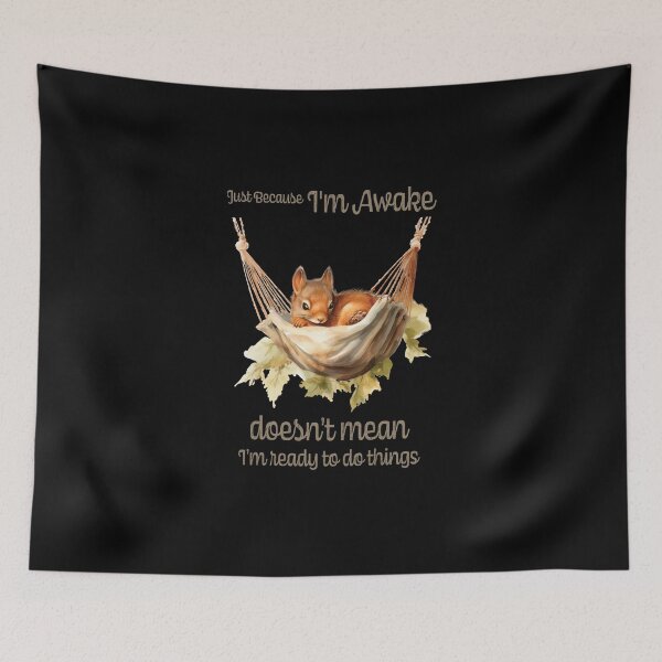 Item preview, Just Because I'm Awake Funny Animals  designed and sold by PavoPlumaA.