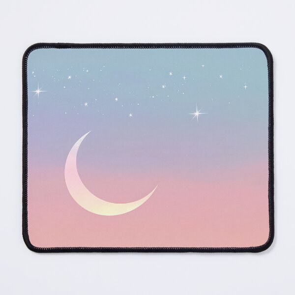 Item preview, Crescent moon and star with color pastel 1 designed and sold by Newbie Art.