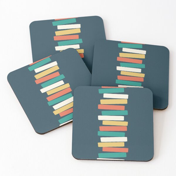 Item preview, Mid Century Modern Atomic Stacked Blocks Charcoal designed and sold by trdstudio.