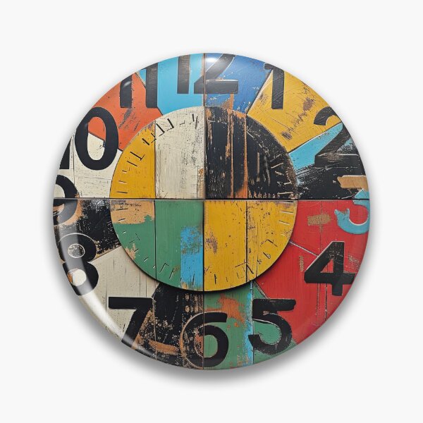 Item preview, Abstract Wall Clock 6 designed and sold by Charlies-Artbox.