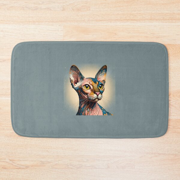 Item preview, Sphynx Serenade: De Kooning-Inspired Feline Elegance designed and sold by BastKittyStore.