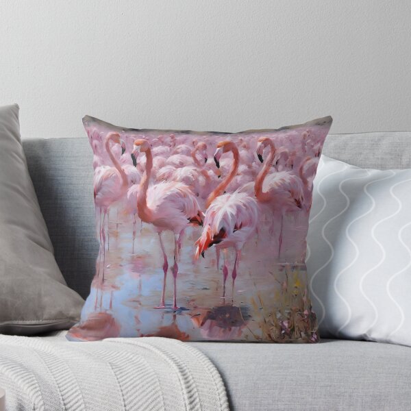 Artikelvorschau, ROSA FLAMINGO-ÖLGEMÄLDE entworfen und verkauft von PIGCASSOSAIART.