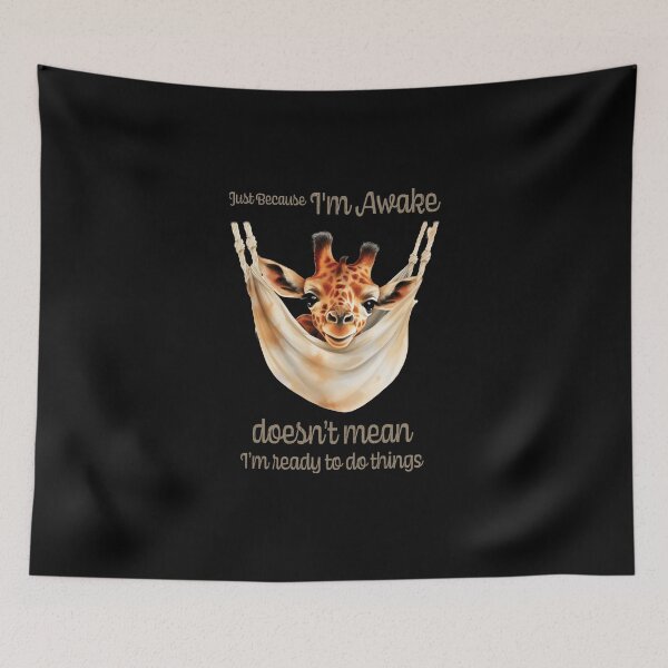 Item preview, Just Because I'm Awake Funny Animals  designed and sold by PavoPlumaA.