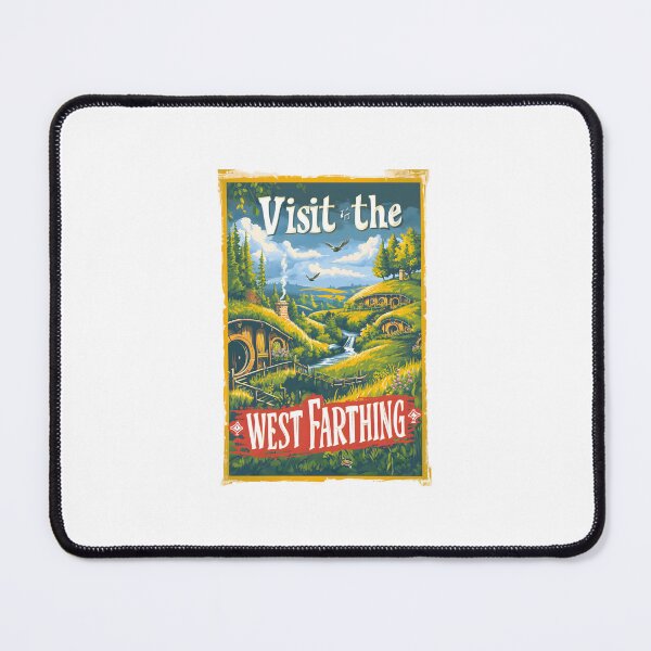 Artikelvorschau, Besuchen Sie das West Farthing – Vintage-Reiseplakat – Fantasie entworfen und verkauft von Fenay Designs.