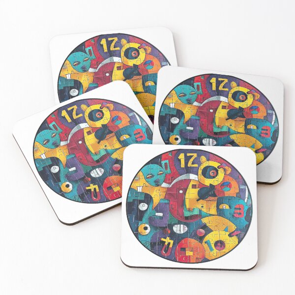 Item preview, Abstract Jigsaw Puzzle Wall Clock 7 designed and sold by 3 CITIES.