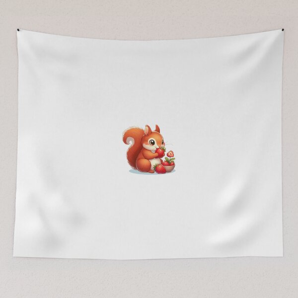 Item preview, Squirrel eating strawberry designed and sold by Kenji11.