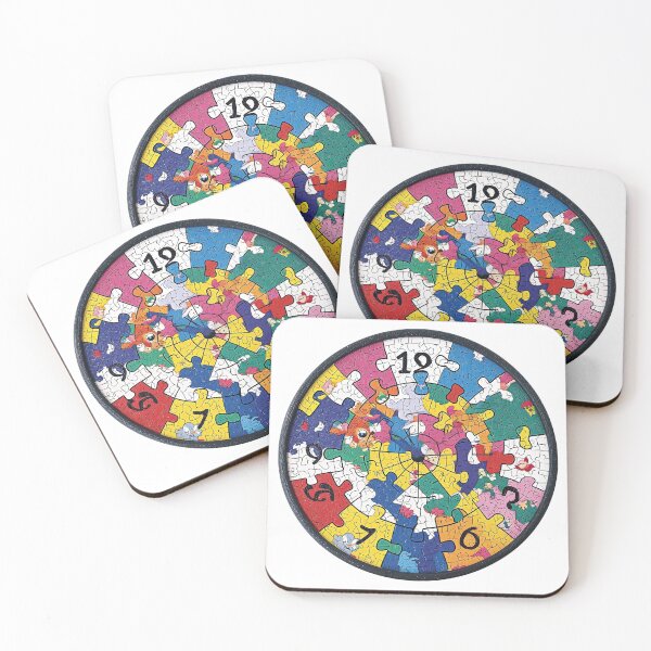 Item preview, Abstract Jigsaw Puzzle Wall Clock 8 designed and sold by Charlies-Artbox.