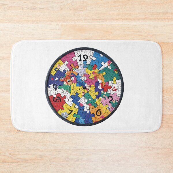 Item preview, Abstract Jigsaw Puzzle Wall Clock 8 designed and sold by Charlies-Artbox.