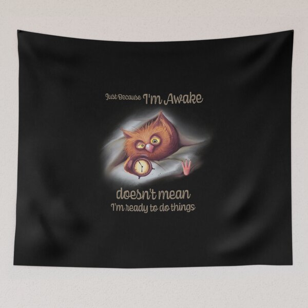 Item preview, Just Because I'm Awake Funny Animals  designed and sold by PavoPlumaA.