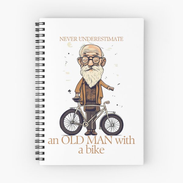 Item preview, Funny Sarcastic design: Never underestimate an old man with a bike designed and sold by Przemy.
